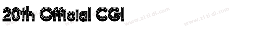 20th Official CGI字体转换